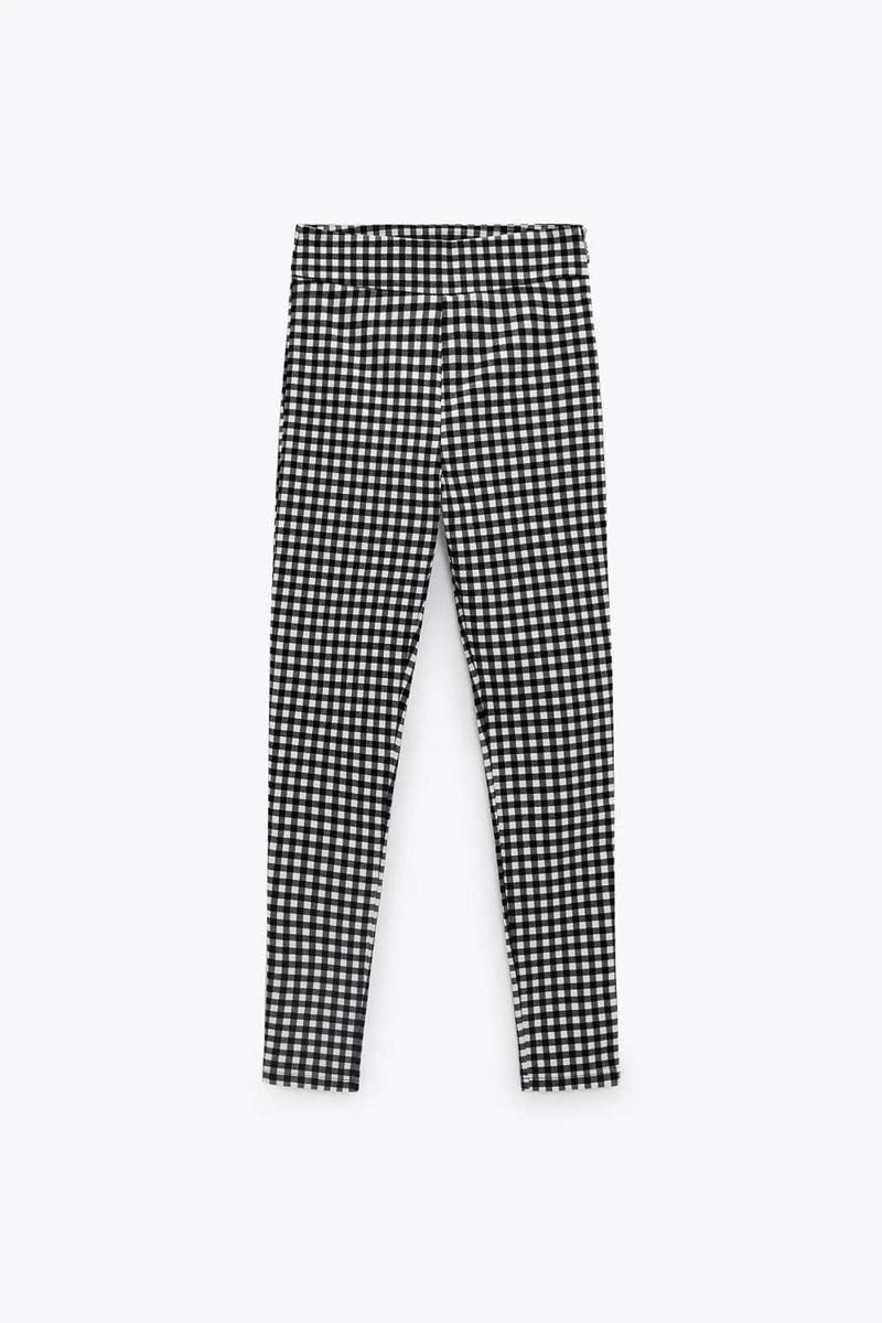 Pantalón de cuadros vichy de Zara