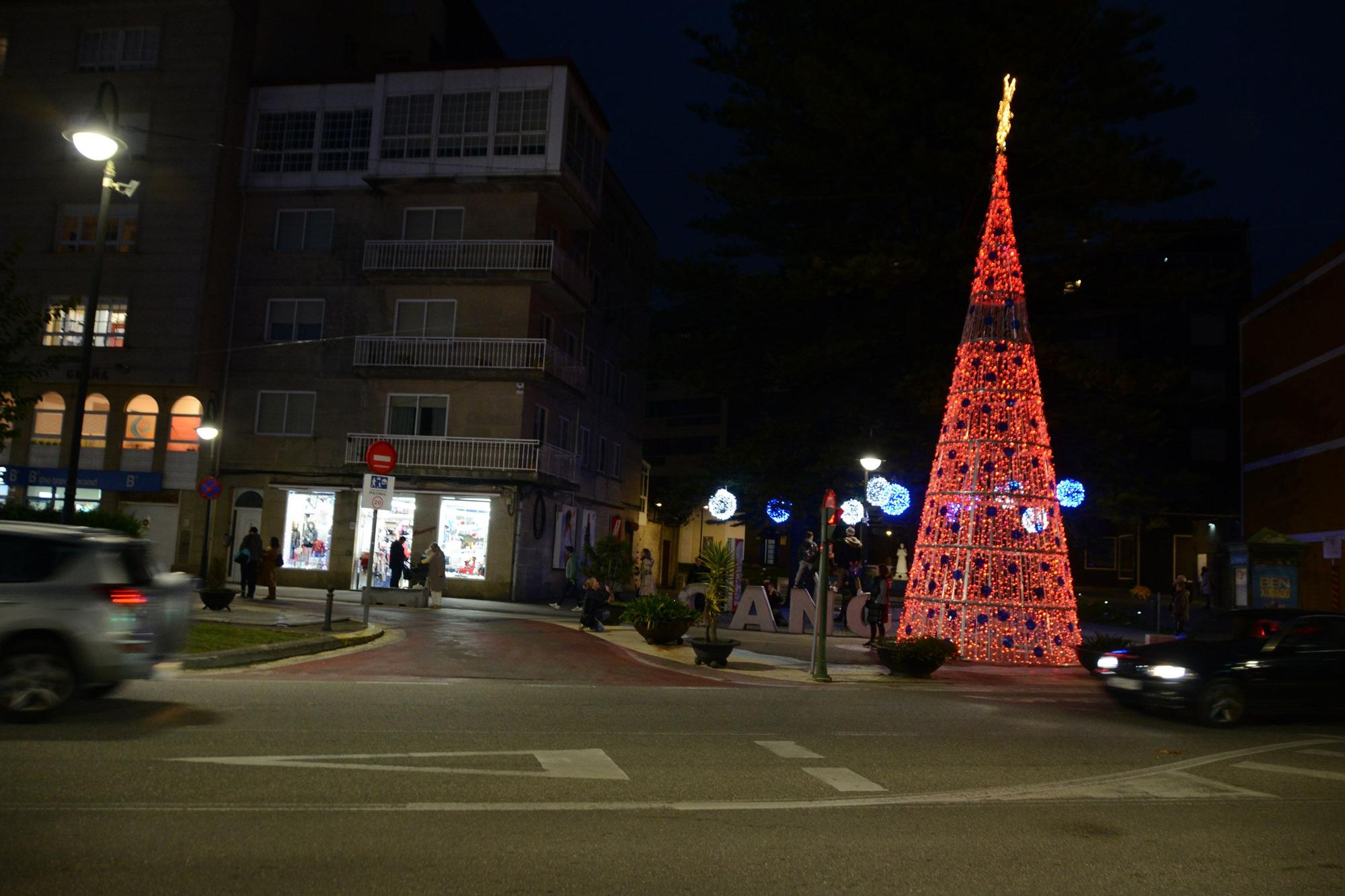 La iluminación navideña en O Morrazo. Las luces en Cangas