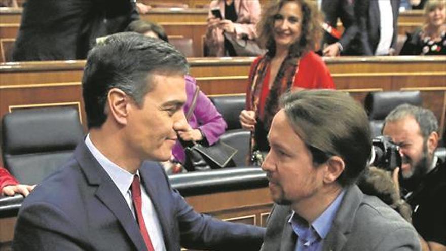 Sánchez resta peso a Iglesias en el Gobierno