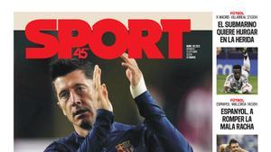 La portada de SPORT de hoy