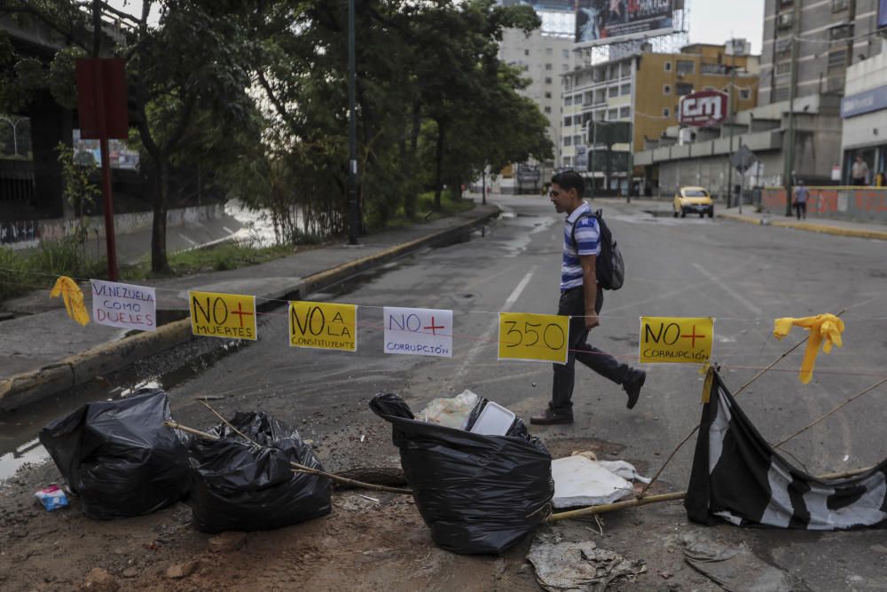 Jornada de protestas en Caracas