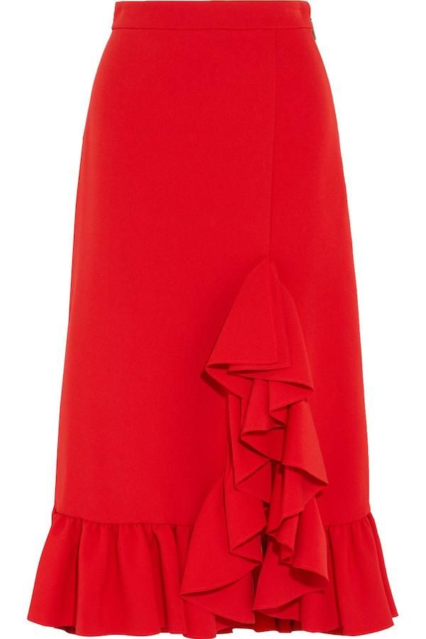 'Shopping' rojo: La falda flamenca