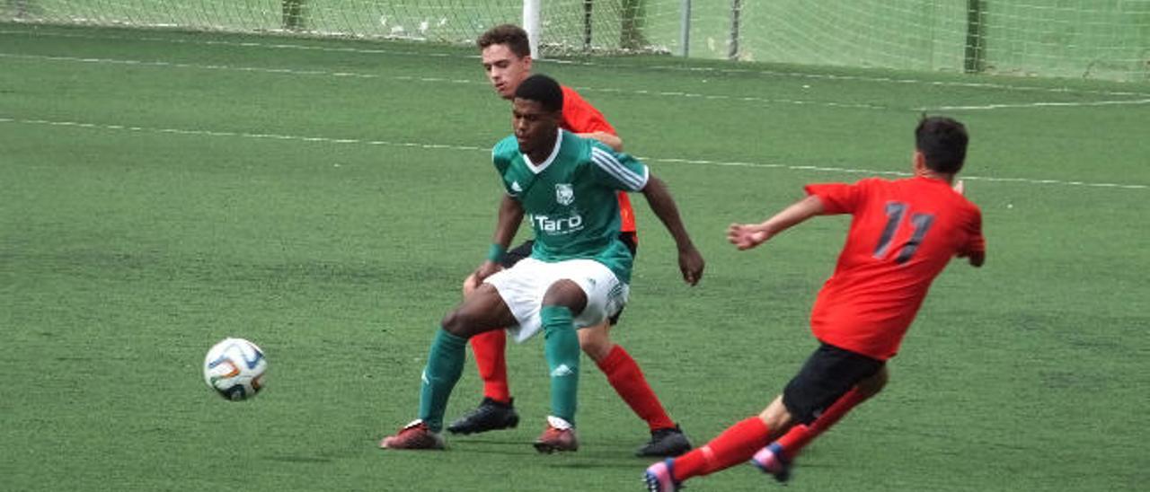 Partido disputado el sábado por la tarde en el campo de Las Palmitas de Sardina del Sur.