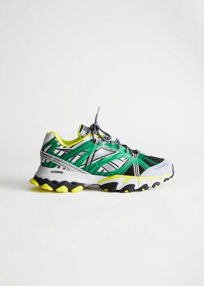 'Chunky sneakers' en tonos flúor, de Reebok