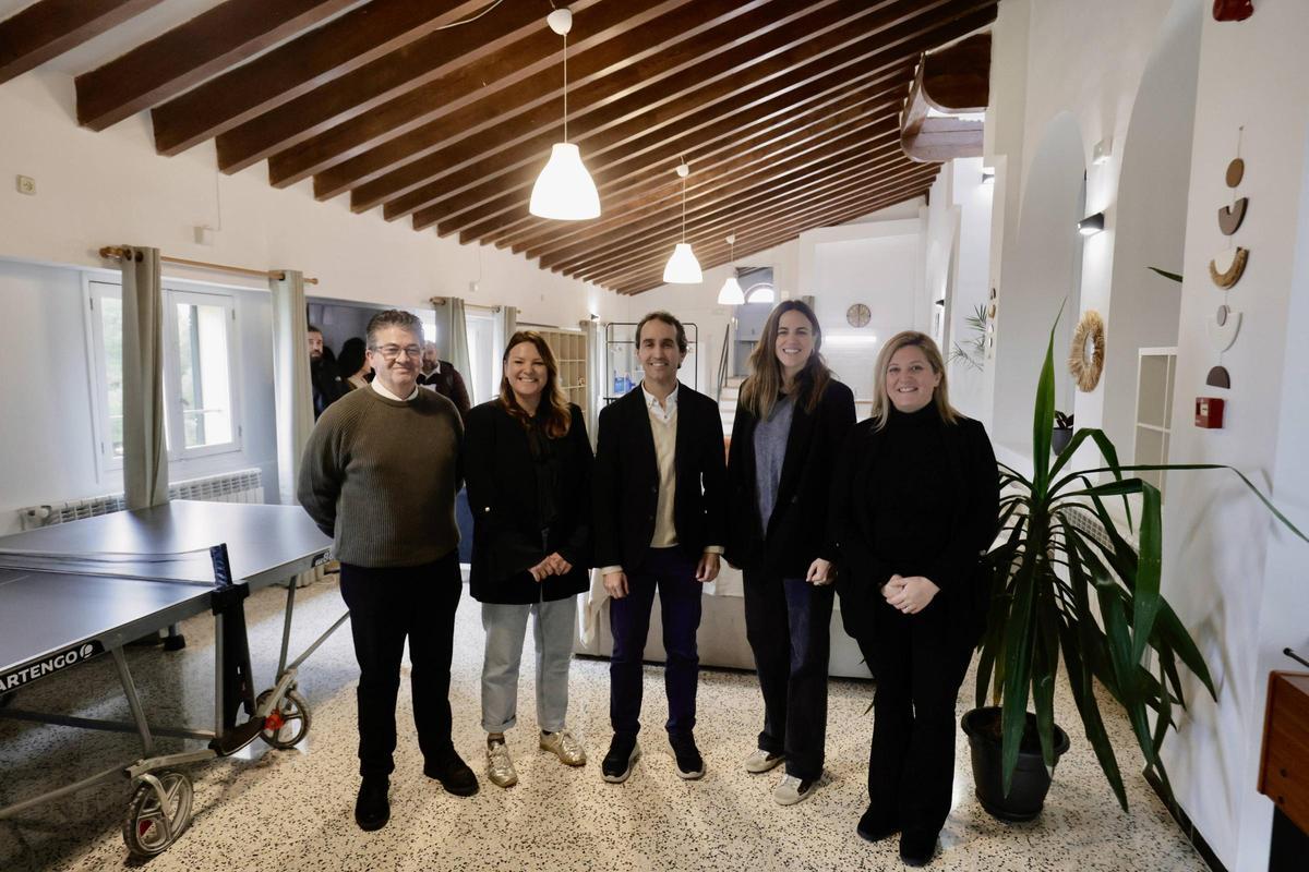 El presidente del IMAS, Guillermo Sánchez, en una visita a la Fundación Natzaret.