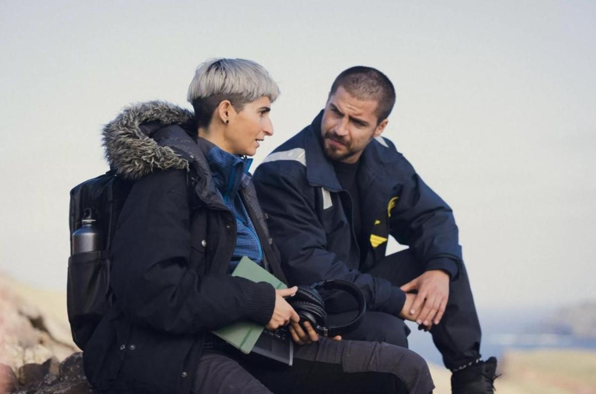 Un momento del rodaje de "Punto Nemo" en O Grove.