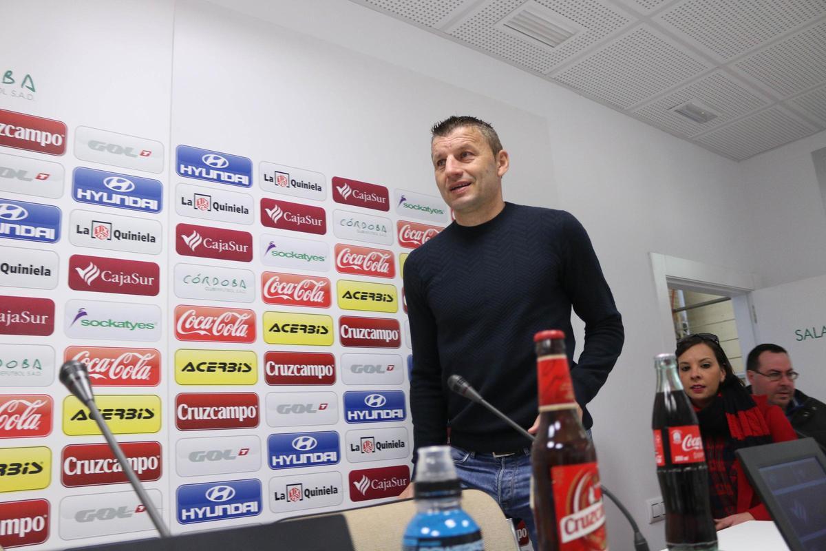 Rueda de prensa de despedida de Djukic como entrenador del Córdoba CF.