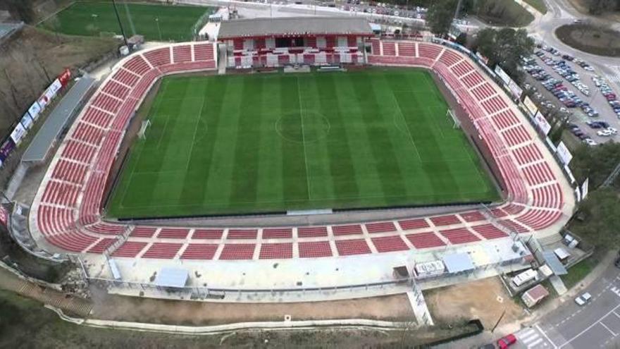 Vista aèria de l&#039;estadi de Montilivi.