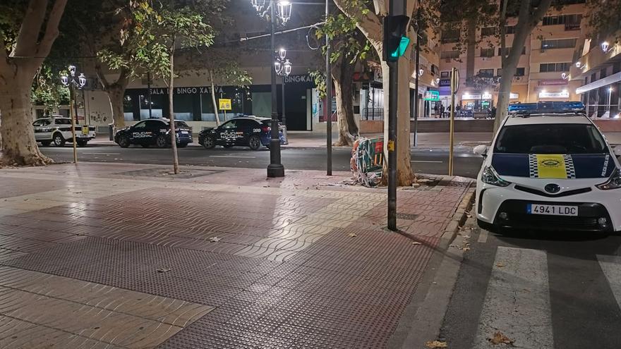 Una reyerta en pleno centro de Xàtiva acaba con dos heridos en el hospital