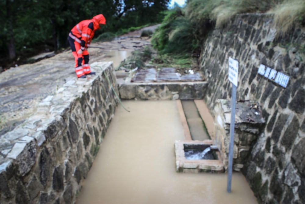 Destrozos en El Comtat por el temporal