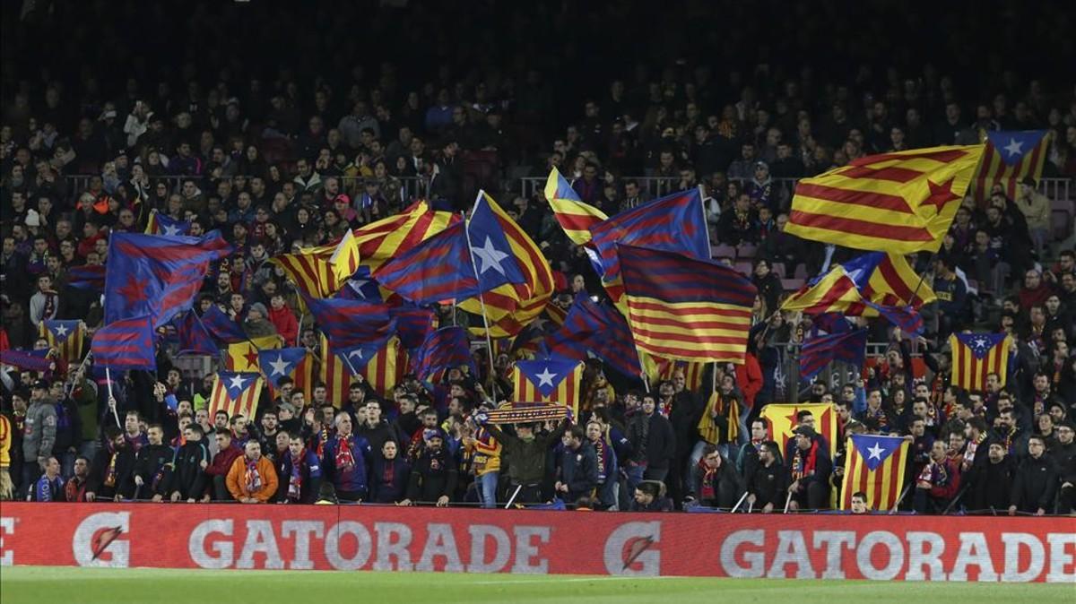 La afición culé podrá lucir las esteladas que quiere en el Metropolitano