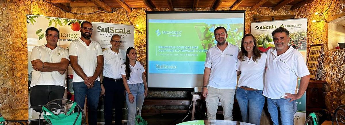 Trichodex tiene acuerdos de colaboración con la empresa portuguesa SulScala, del Algarve. En la imagen, durante un encuentro formativo.