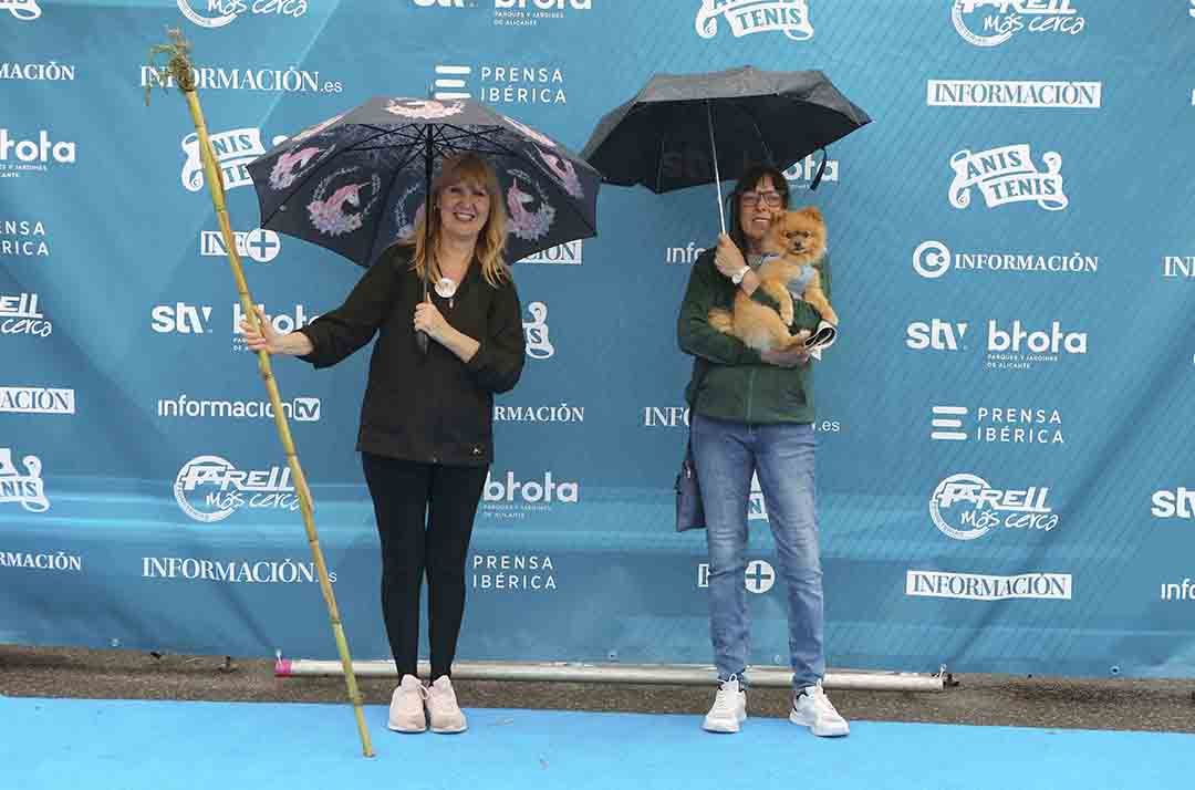 La lluvia no impide a los Romeros fotografiarse en photocall del Diario Información. Primera parte