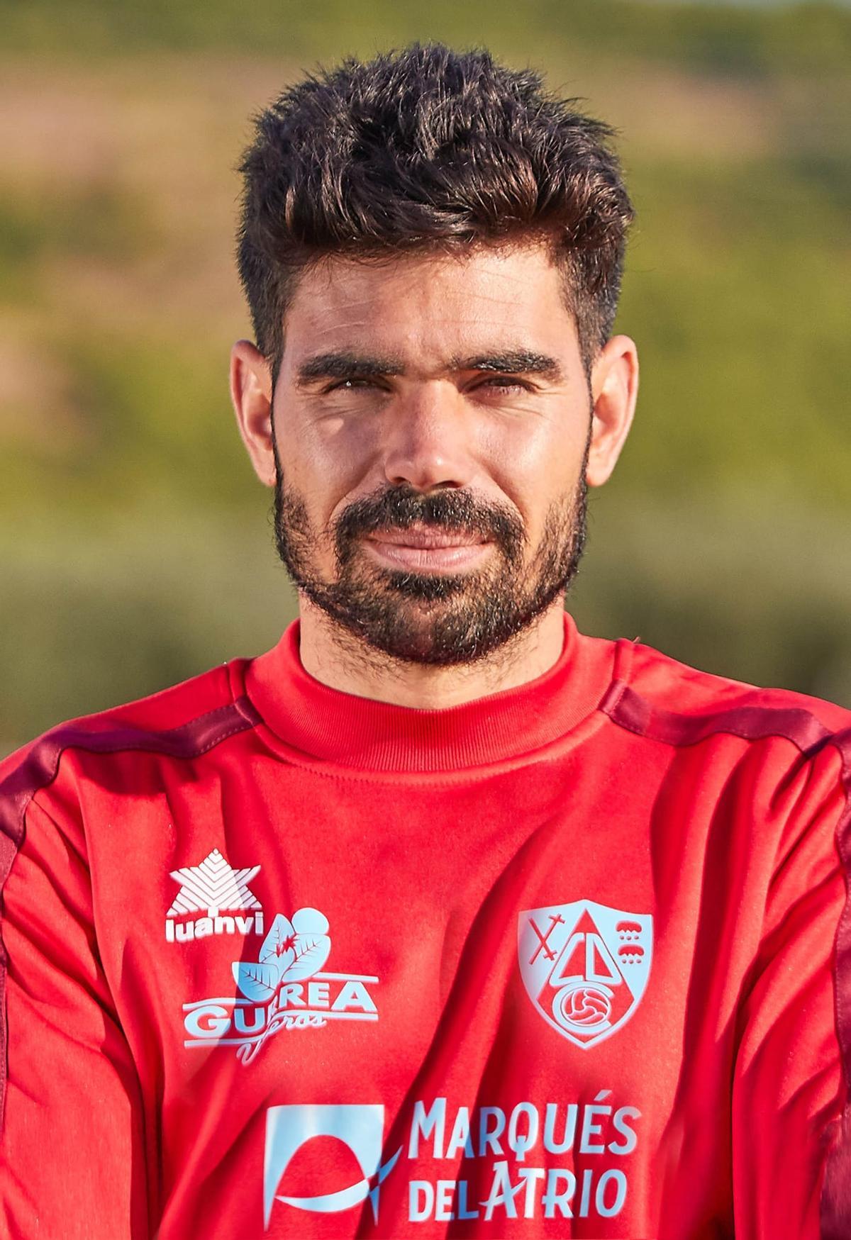 Roberto Gutiérrez, durante su etapa en el Calahorra.