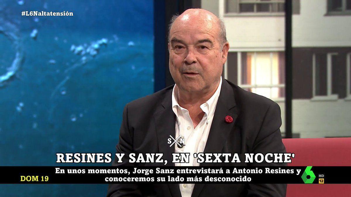 Antonio Resines, en &#039;La Sexta Noche&#039;.