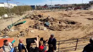 Laporta visita las zonas afectadas por la DANA en Valencia
