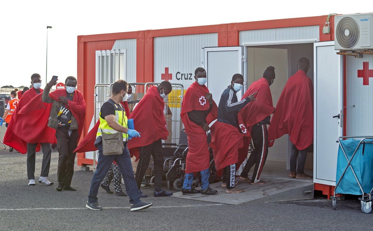 Llegada de migrantes a Canarias