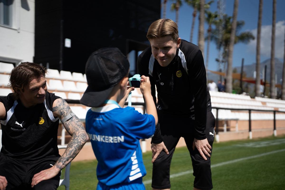 El Bodo/Glimt prepara en el Marbella Football Center la vuelta de los octavos de final de la Champions contra el Sporting.