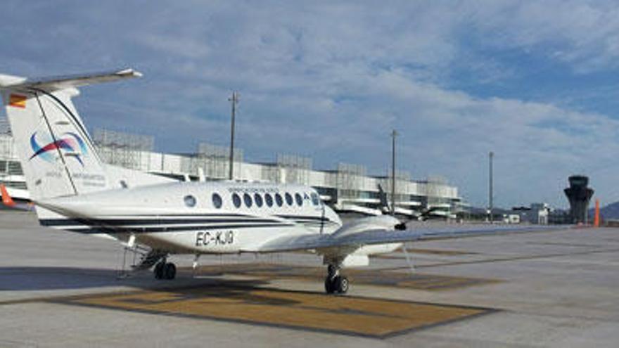 Imagen de archivo de un avión de pruebas en el aeropuerto de Corvera