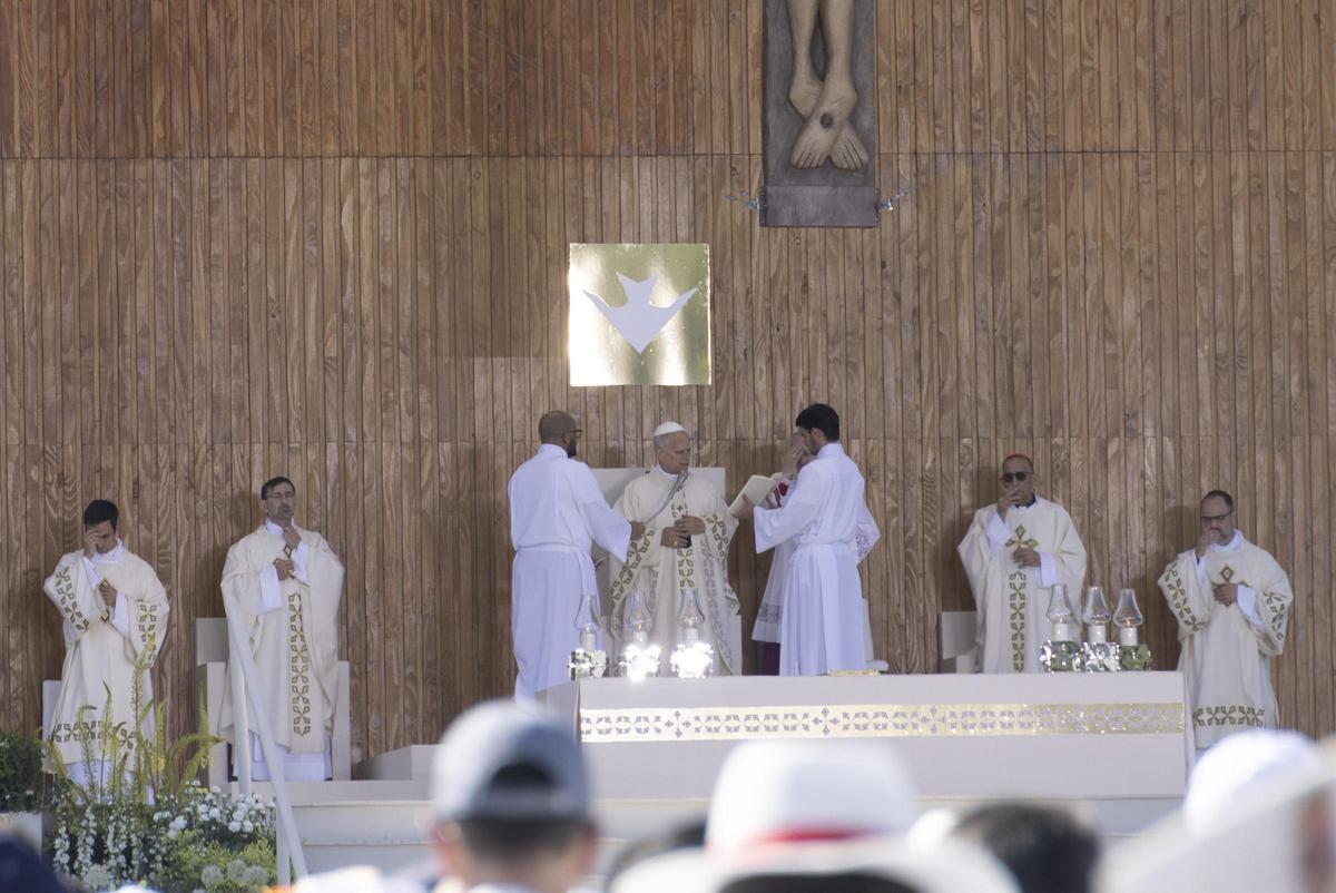 Los murcianos arropan al Papa León XIV en la jornada del domingo