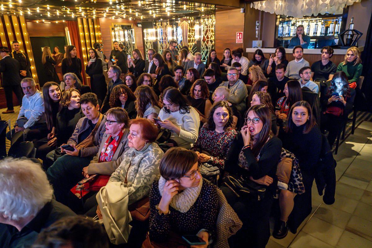 Fiesta de los nominados al Goya a mejor canción en Barcelona, en la coctelería Gatsby Fiesta de los nominados al Goya a mejor canción en Barcelona, en la coctelería Gatsby