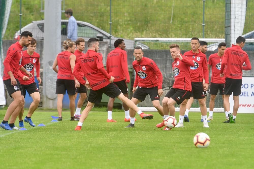 La afición, en la sesión antes de ir a Mallorca