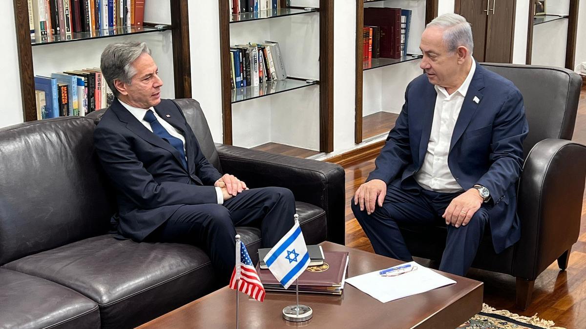 Netanyahu recibe a Blinken en Tel Avid