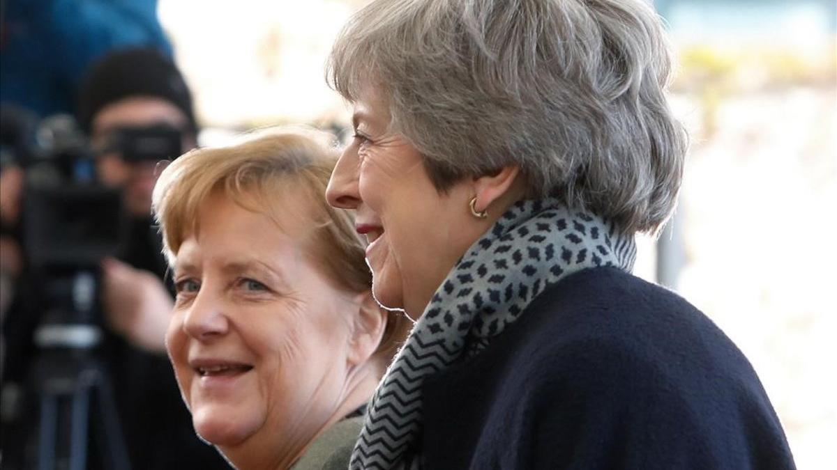 Merkel recibe a May en Berlín.