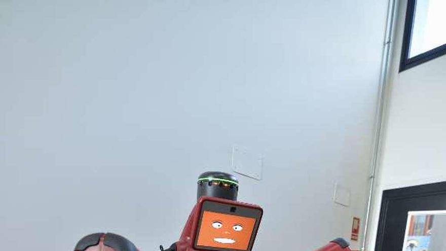 El robot colaborativo &quot;Baxter&quot;, utilizado en las investigaciones del centro de I+D de Arcelor-Mittal en Avilés.
