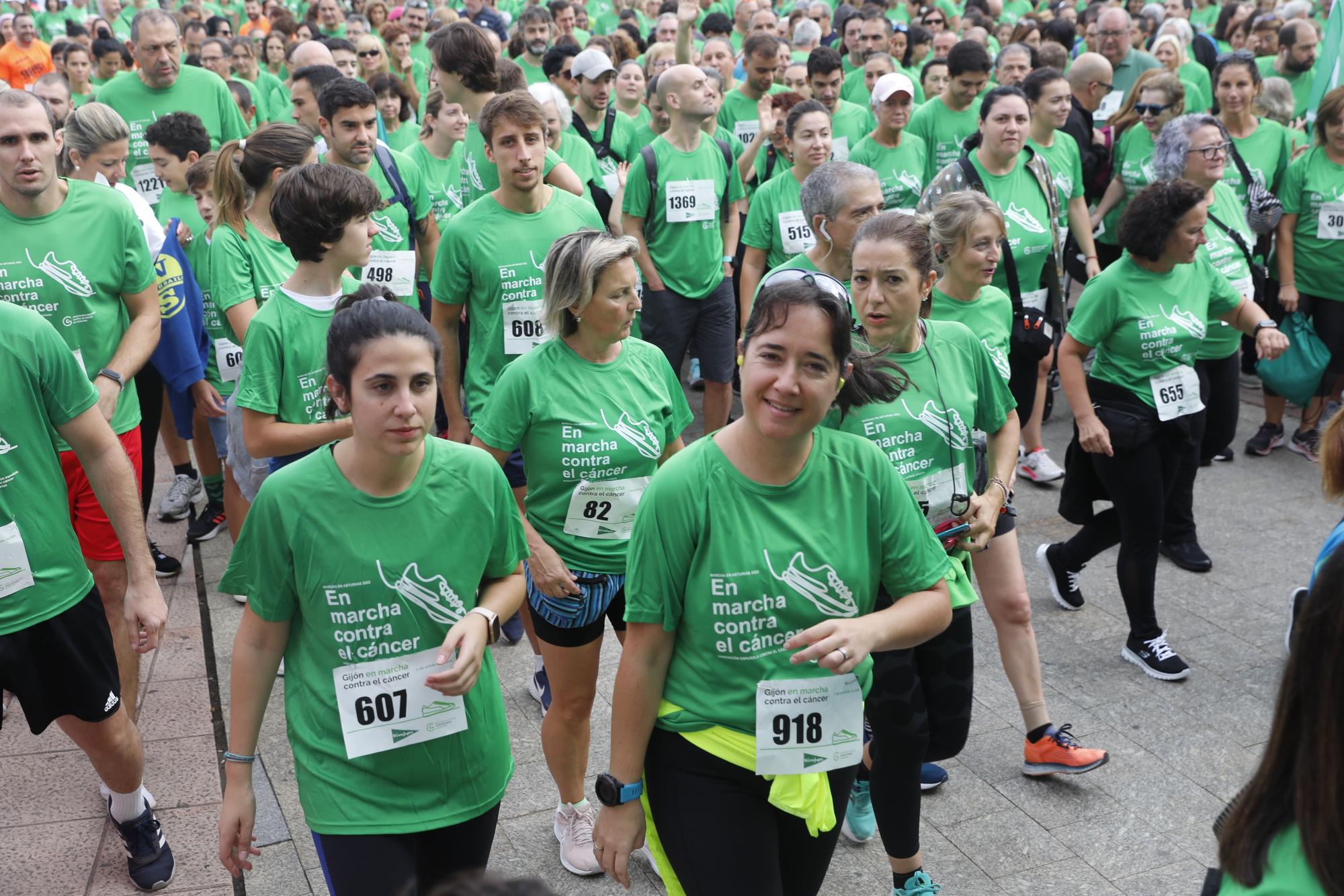 Marcha contra el cáncer en Gijón