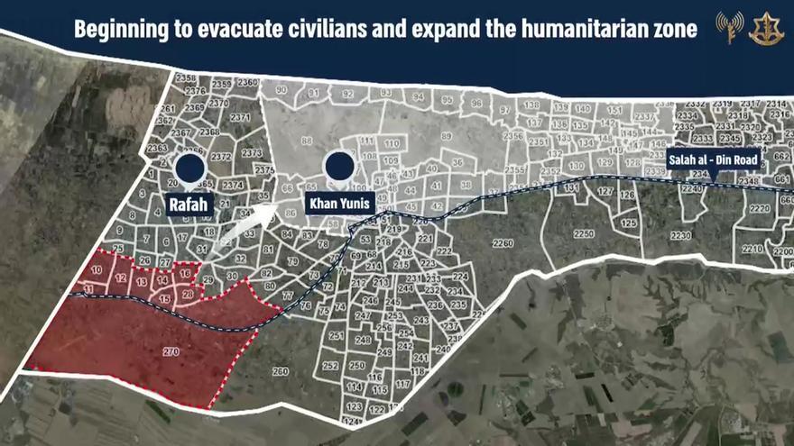 Israel envía órdenes de evacuación a unos 100.000 gazatíes del este de Rafah