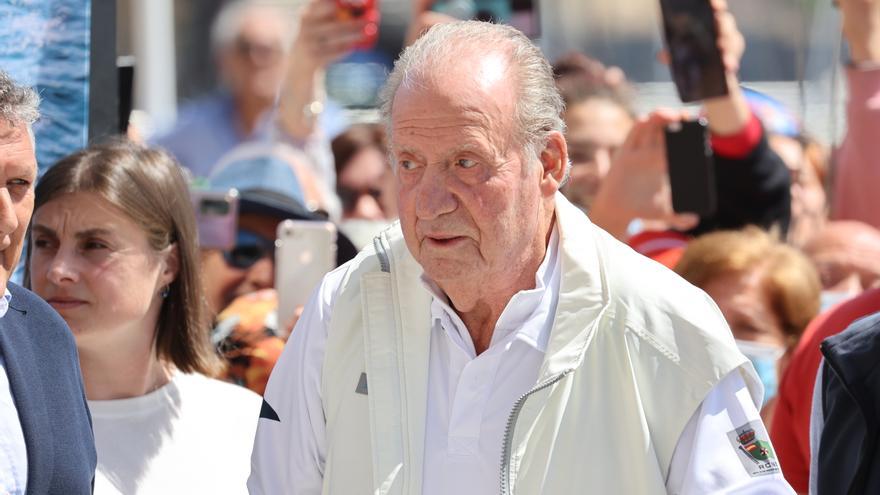 Juan Carlos I, contento y sorprendido por la acogida en Sanxenxo: &quot;Estoy muy bien&quot;