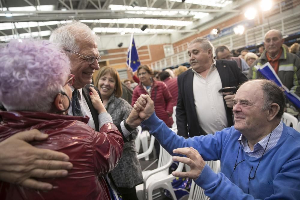 Mitin de Borrell y Barbón en Oviedo
