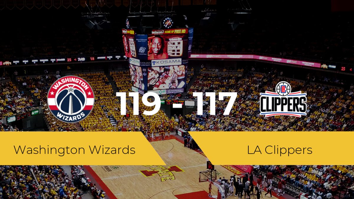 Washington Wizards logra la victoria frente a LA Clippers por 119-117