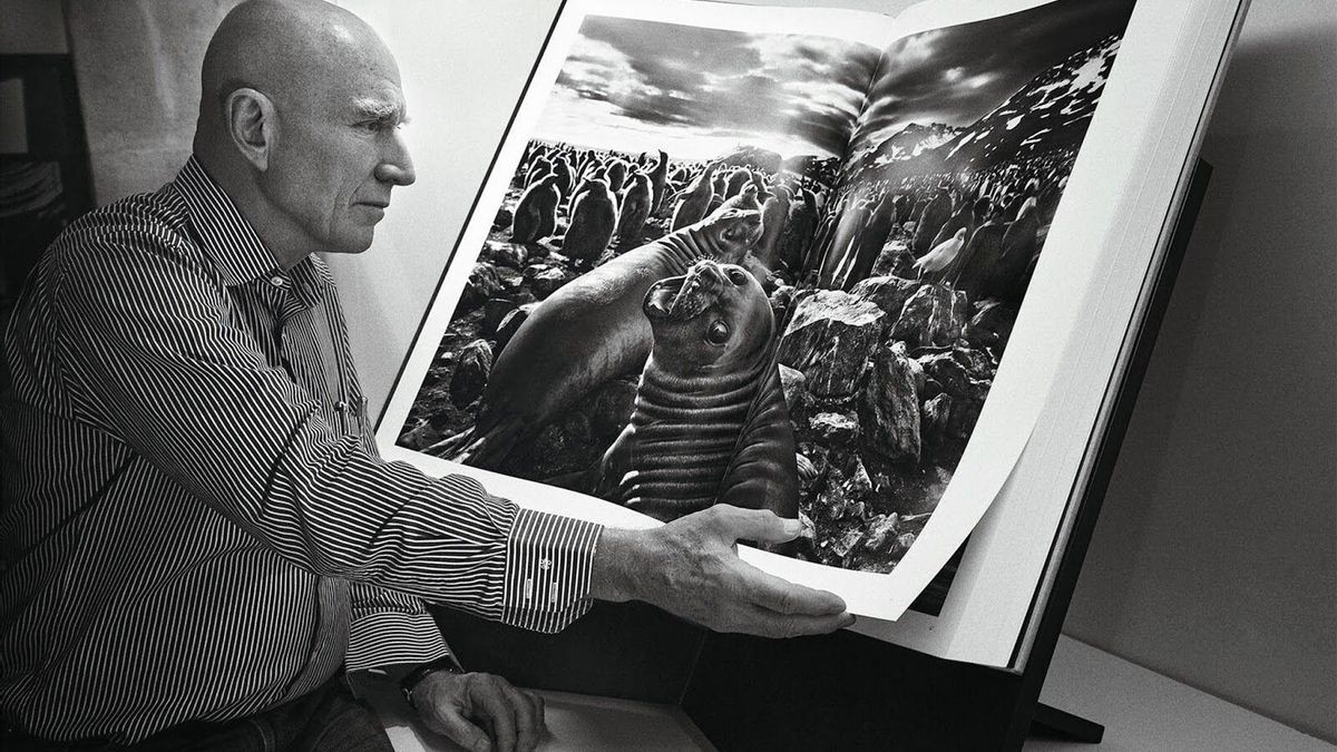 Sebastião Salgado, ante una de las fotografías reunidas en 'Génesis'.