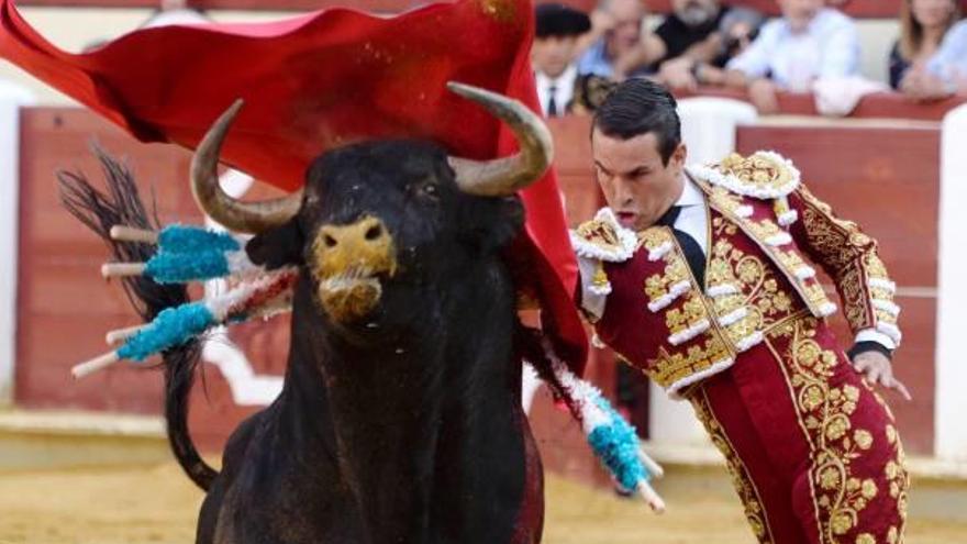 Manzanares, durante su faena en Valladolid.