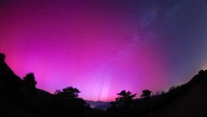 Auroral Boreal en el santuari de Queralt, Berga