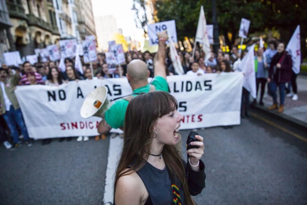 Manifestación de estudiantes contra la LOMCE