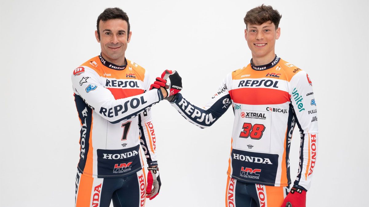 Toni Bou y Gabriel Marcelli, el tandem campeón del Repsol Honda Trial Team