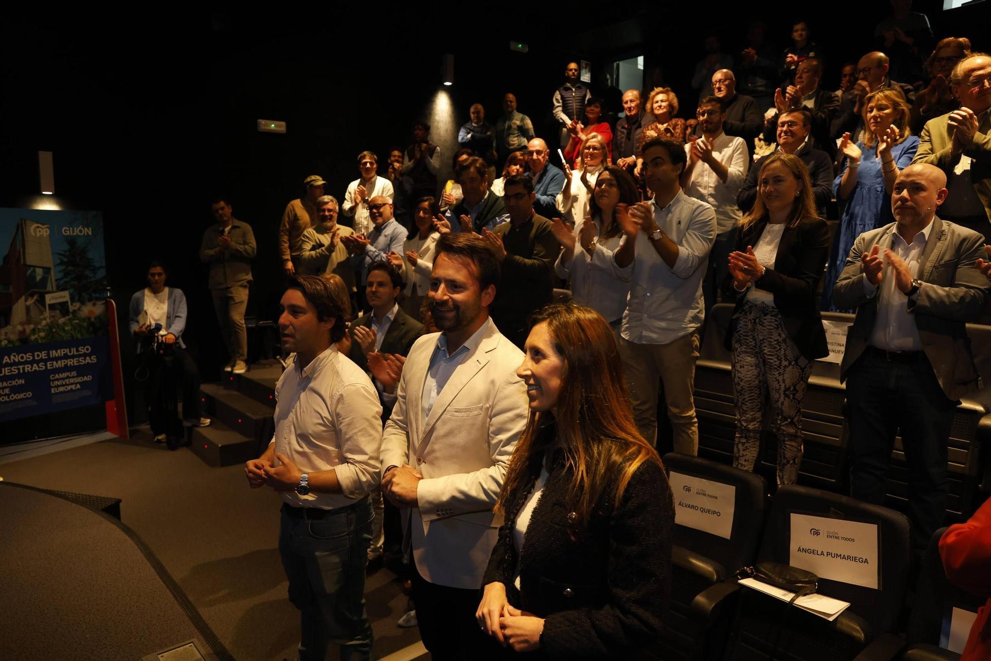 La convención del PP de Gijón por los dos años de gobierno, en imágenes