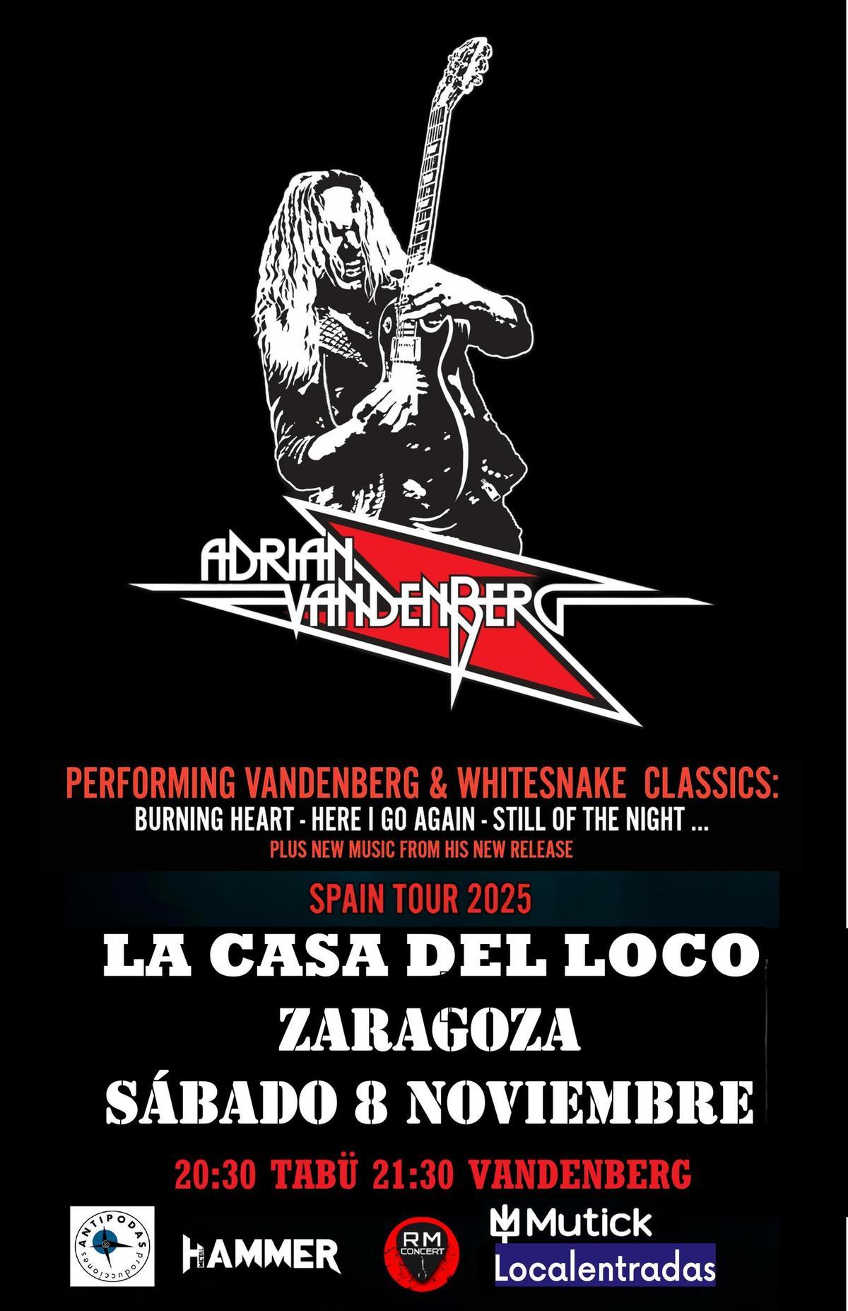 Cartel de la velada del sábado 8 de noviembre en La Casa del Loco