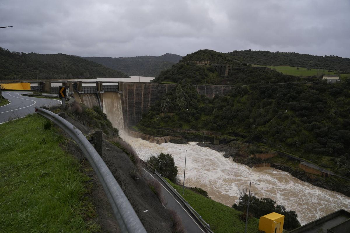 El estado de las presas de Zamora tras la crecida de los río por el temporal.