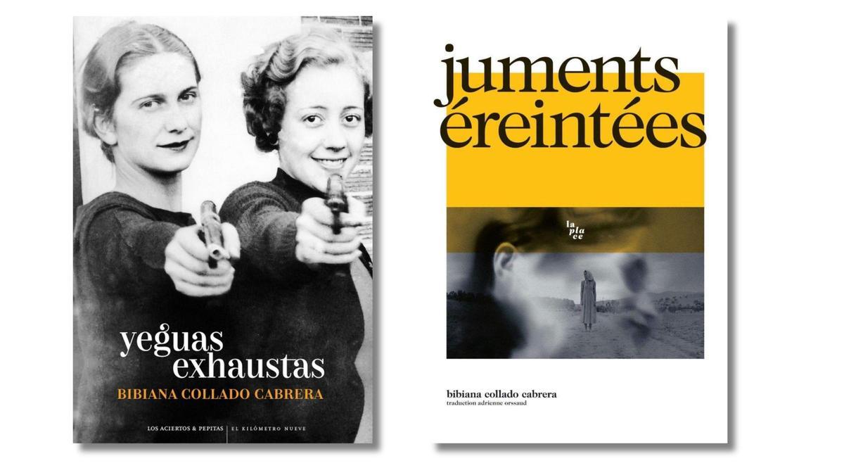 La edición española y belga de 'Yeguas exhaustas'.