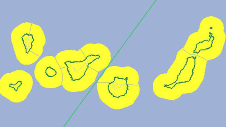 Avisos activos este jueves en Canarias.