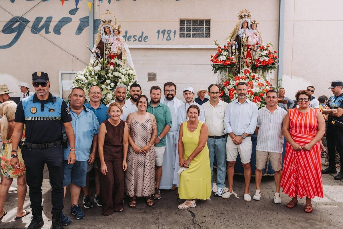 Procesión marítima de la Virgen del Carmen en Playa de Mogán