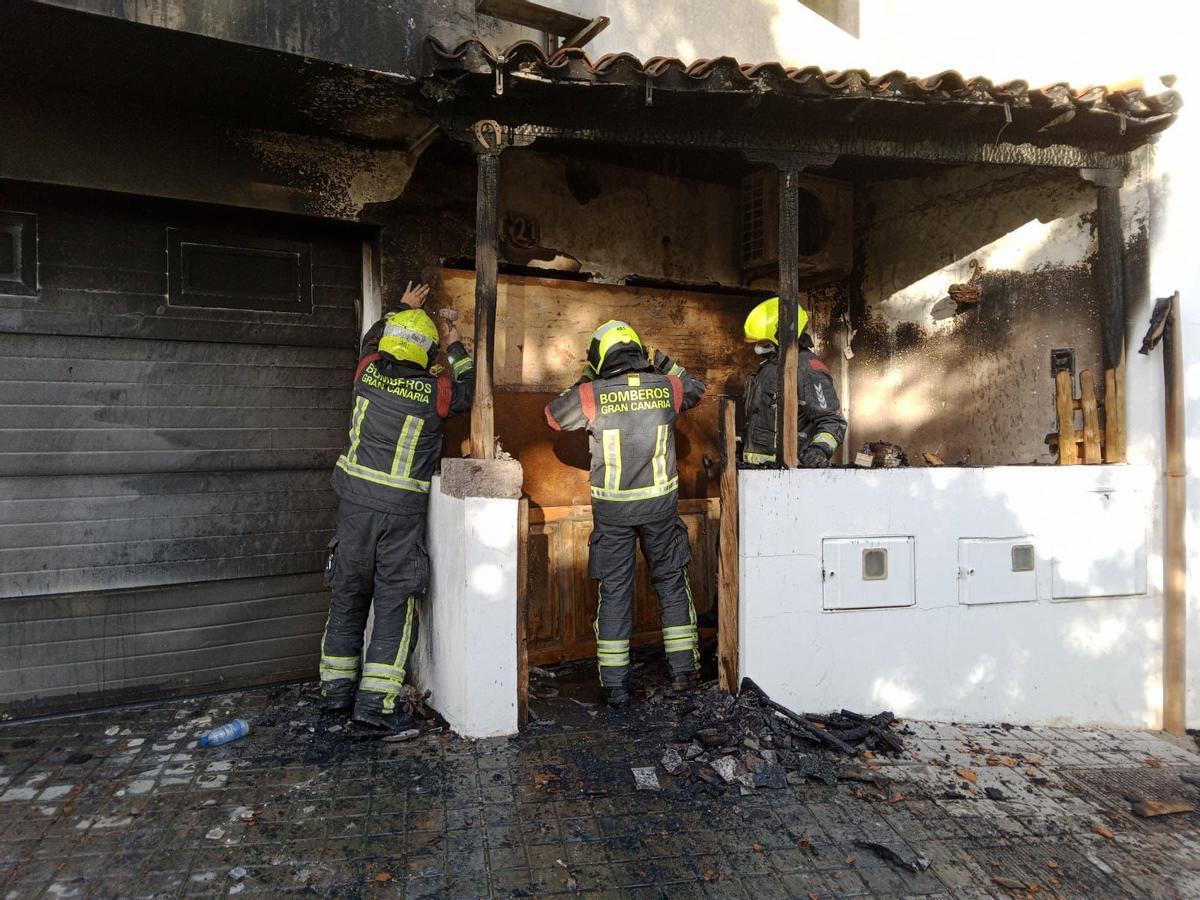 Incendio en Santa Lucía