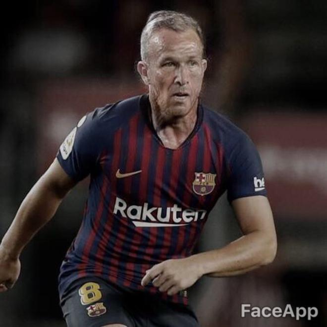 Así serán los jugadores del FC Barcelona de viejos, según Faceapp