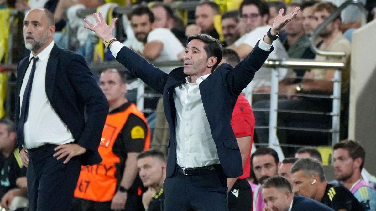Marcelino debutó con el Villarreal en Champions en el Estadio de la Cerámica