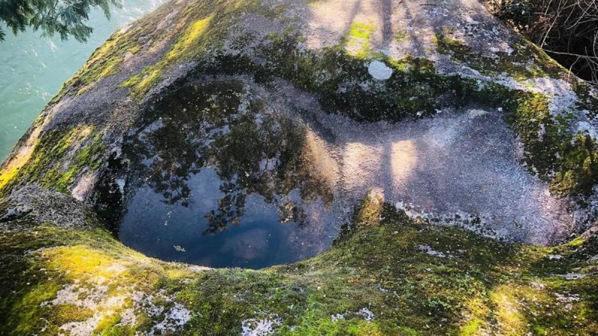 Pía da Moura en el río Lérez.   | // FDV