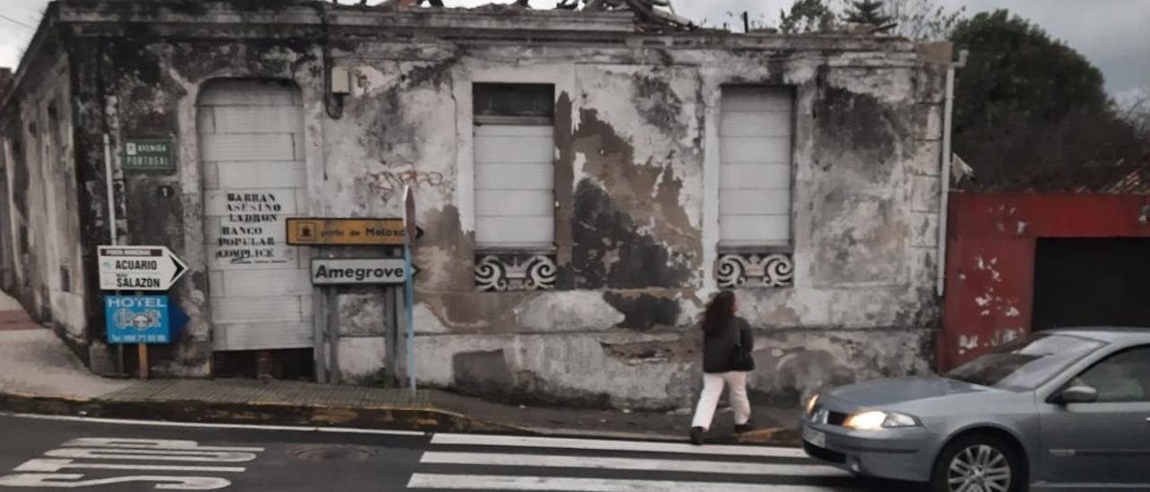 La vieja vivienda que preocupa a los vecinos.